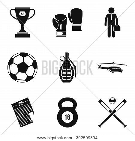 Defeat Icons Set. Simple Set Of 9 Defeat Icons For Web Isolated On White Background