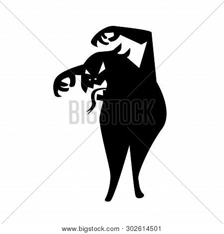 Spooky Scary Monster Vector Illustration Want To Scare