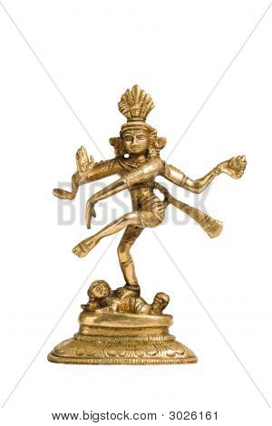 Statua di Shiva Nataraja - Lord Of Dance isolato
