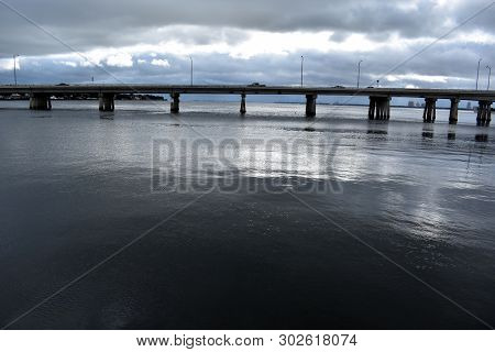 Tampa, Flordia, Usa - January 7, 2017: Eugene Holtsinger (north Boulevard) Bridge