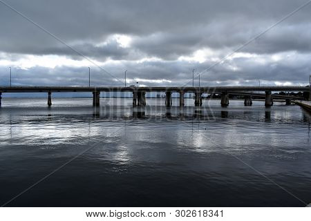 Tampa, Flordia, Usa - January 7, 2017: Tampa Bay Bridge
