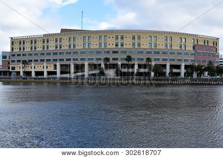 Tampa, Flordia, Usa - January 7, 2017: Tampa General Hospital