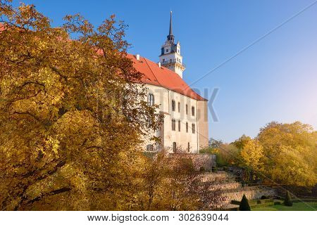 Hartenfels Castle In Torgau, A Town In Northwestern Saxony, Germany