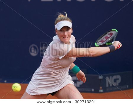 Nuremberg, Germany - May 23, 2019: Us Tennis Player Madison Brengle At The Euro 250.000 Wta Versiche