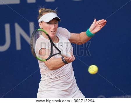Nuremberg, Germany - May 23, 2019: Us Tennis Player Madison Brengle At The Euro 250.000 Wta Versiche