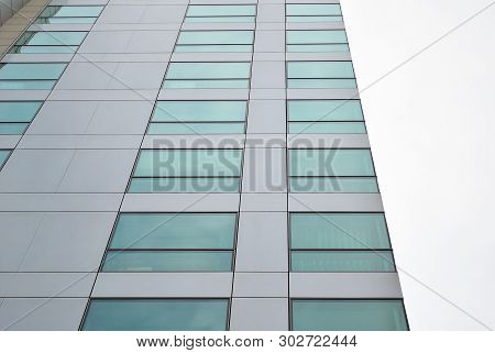 Modern Building.modern Office Building With Facade Of Glass