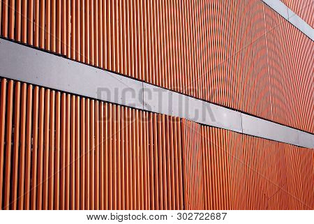 Fragment Of A Modern Apartment Building In Front. Very Modern Apartment House.