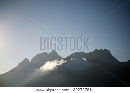 Peaks in Oza Valley, Pyrenees, Spain.