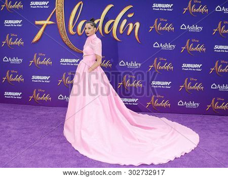 Naomi Scott at the Los Angeles premiere of 'Aladdin' held at the El Capitan Theatre in Hollywood, USA on May 21, 2019.