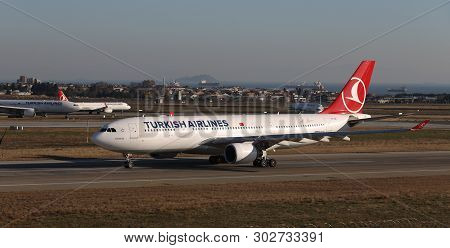 Airplane Takeoff From Airport