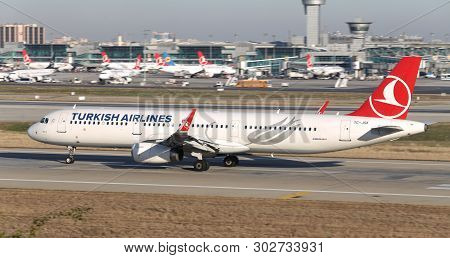 Airplane Takeoff From Airport