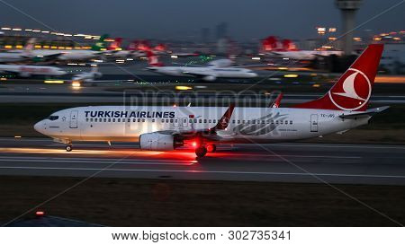 Airplane Takeoff From Airport