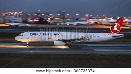 Airplane Takeoff From Airport