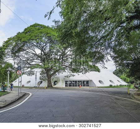 Sao Paulo Sp, Brazil - March 02, 2019: Exhibition Space Known As Oca Do Ibirapuera (hut Of Ibirapuer