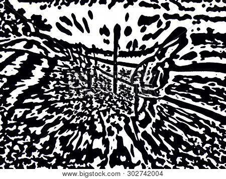 Ilustração Abstrata Feita Em Por Mim Em 2003