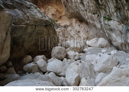 View Of The Gorropu Canyon, Supramonte Of Urzulei