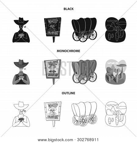 Isolated Object Of Texas And History Logo. Collection Of Texas And Culture Vector Icon For Stock.
