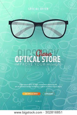 Banner Glasses Clinic Vector Photo Free Trial Bigstock