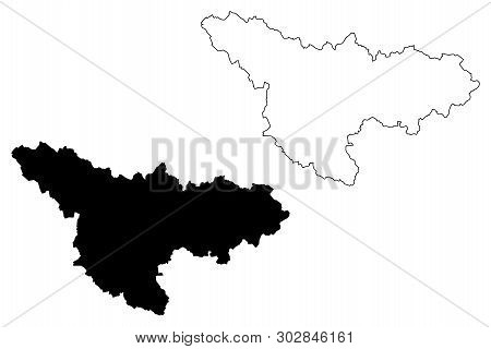 Timis County (administrative Divisions Of Romania, Vest Development Region) Map Vector Illustration,
