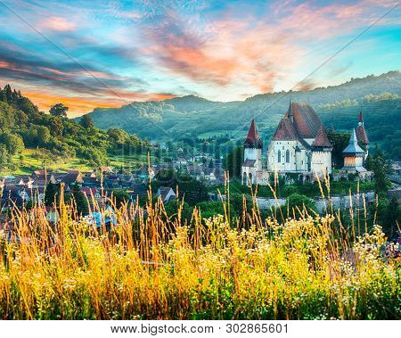 Beautiful Medieval Architecture Of Biertan Fortified Saxon Church In Romania Protected By Unesco Wor