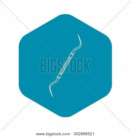 Dental Probe Icon. Outline Illustration Of Dental Probe Vector Icon For Web