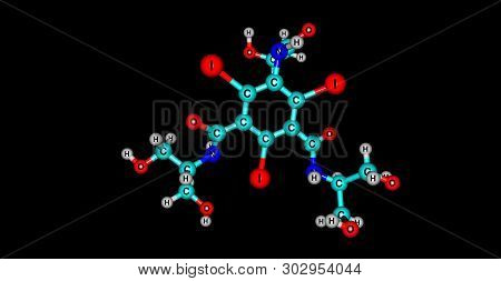 Iopamidol Is An Organic Iodine Compound And Used As A Non-ionic Water Soluble Radiographic Contrast 