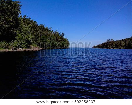 Amazing Nature Of Valaam Island. The Wonderful Island Of Valaam Is Located On Lake Ladoga, Karelia. 