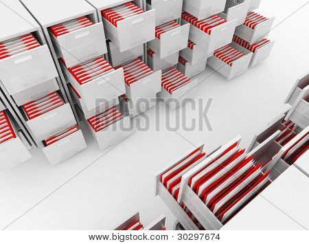 3D kabinetfilen mappe billede
