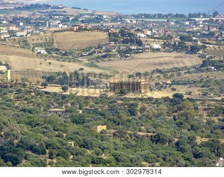 Scenery Around A City Named Agrigento Located In Sicily, Italy