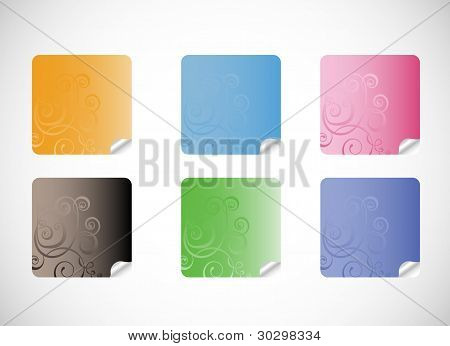 Set di Sticker vettoriale
