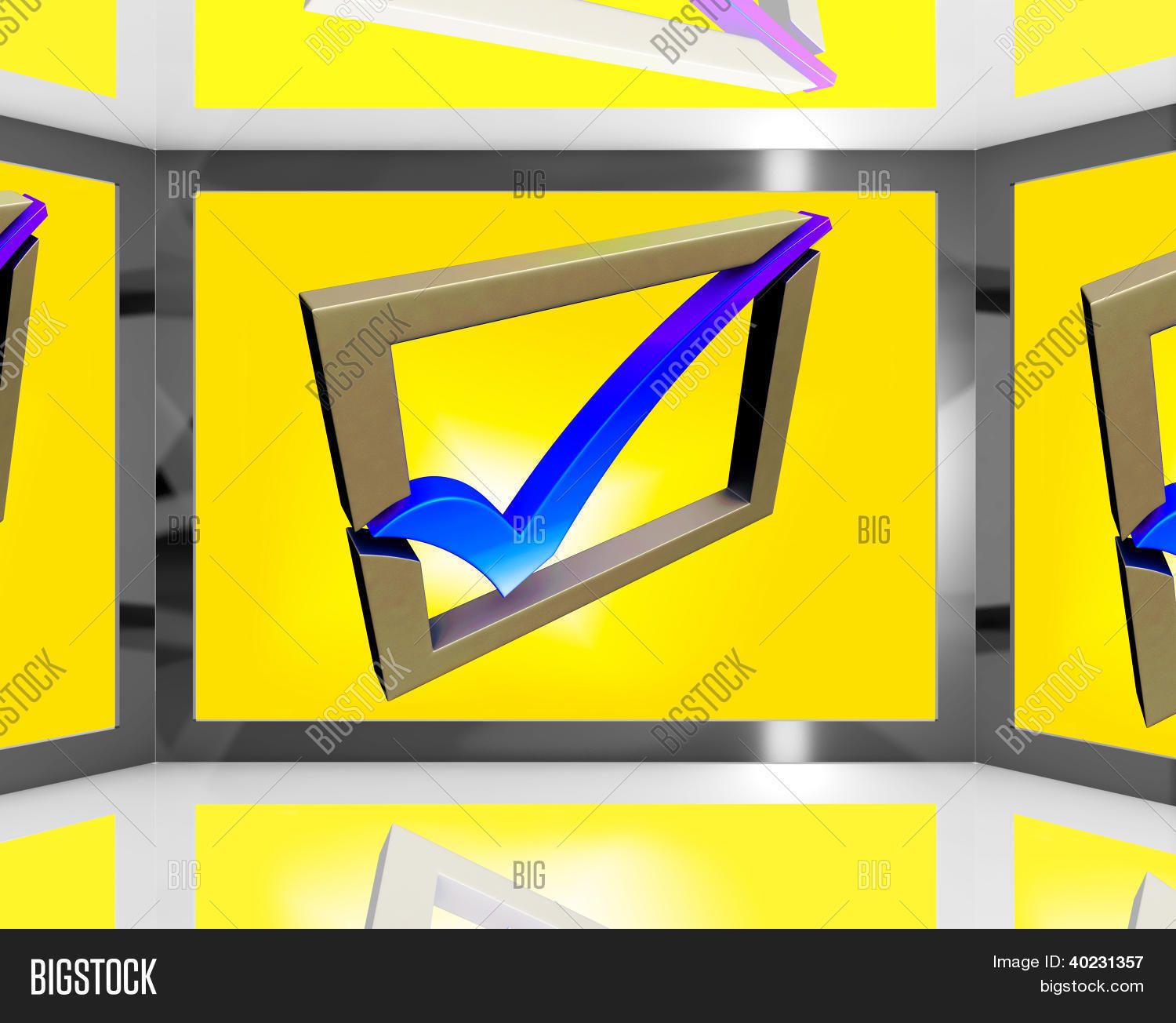 Check Mark On Screen Image & Photo (Free Trial) | Bigstock