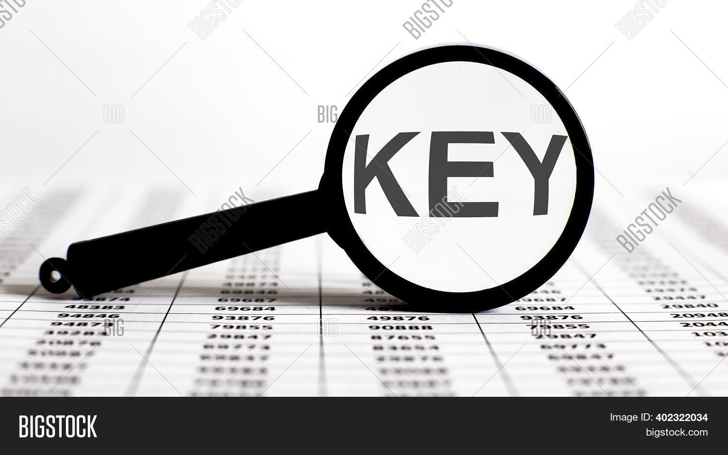 Magnifier Text Key On Image & Photo (Free Trial) Bigstock