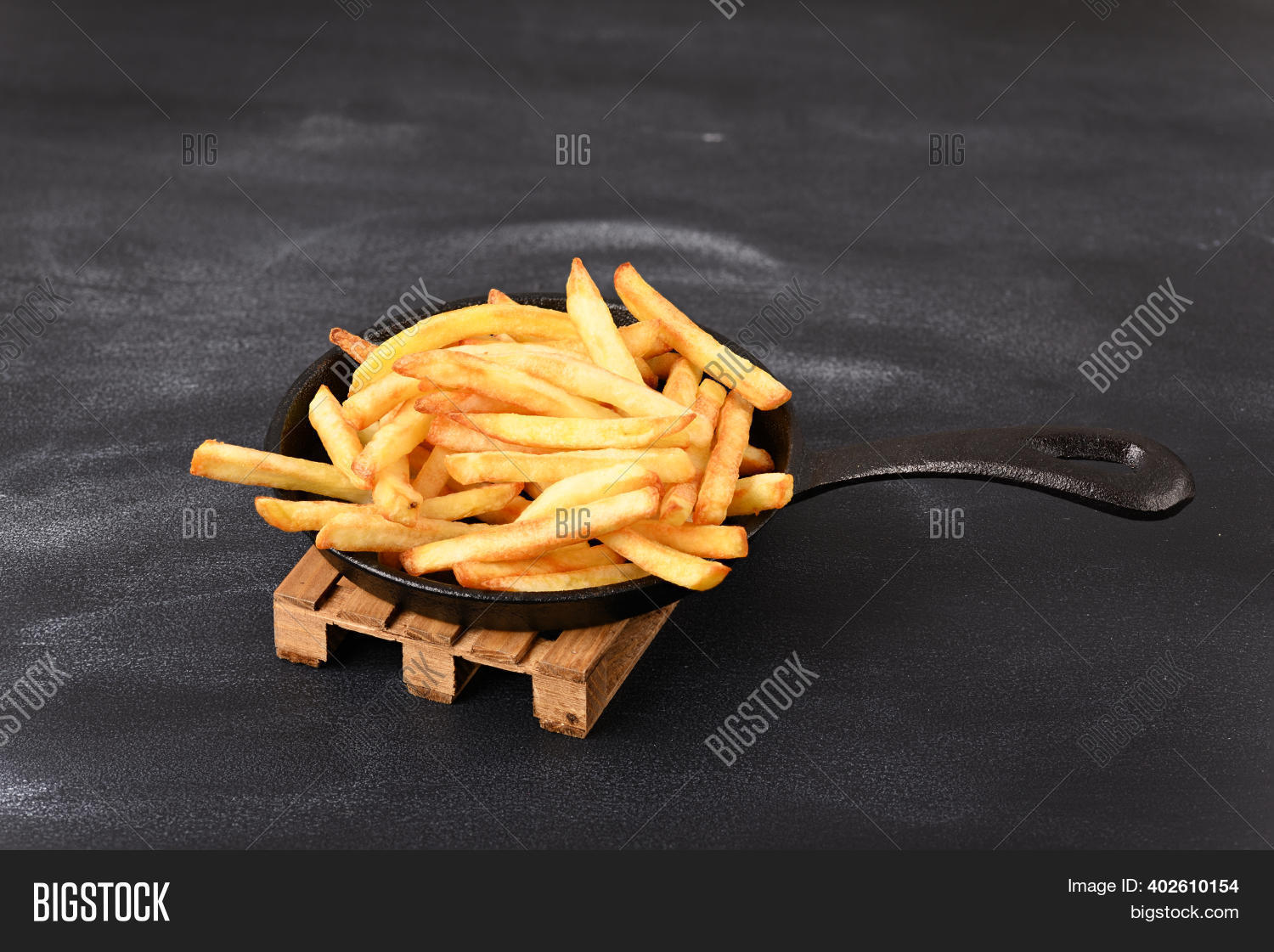 Fried Fries Frying Pan Image & Photo (Free Trial) Bigstock