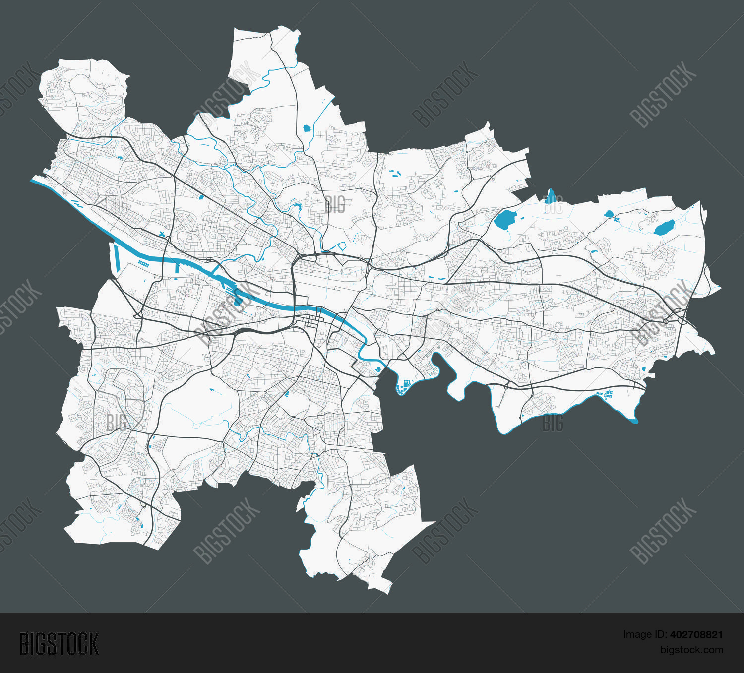 Glasgow Map. Detailed Vector & Photo (Free Trial) Bigstock