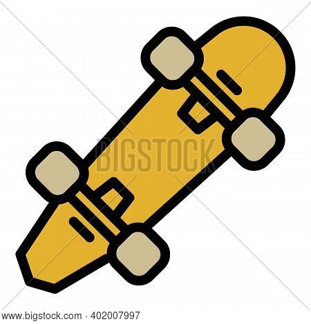 Penny Skateboard Icon. Outline Penny Skateboard Vector Icon For Web Design Isolated On White Backgro