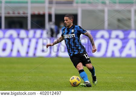 Milano, Italy. 03th January 2021. Stefano Sensi Of Fc Internazionale  During The Serie A Match Betwe