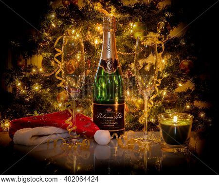 Bottle of Bohemia Sekt - Bohemia Sekt is sparkling wine, most popular champagne in Czech republic.