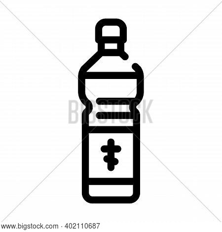 Holy Water Line Icon Vector Illustration Black