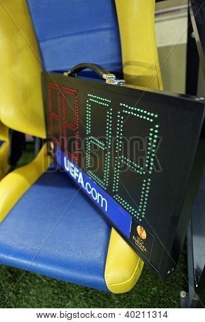 Cuadro indicador en estadio Metalist Kharkiv