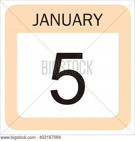 Calendar Design For January 5, 2021, 2021 Calendar Week Starts On Sunday. Printable 2021 Yearly Cale