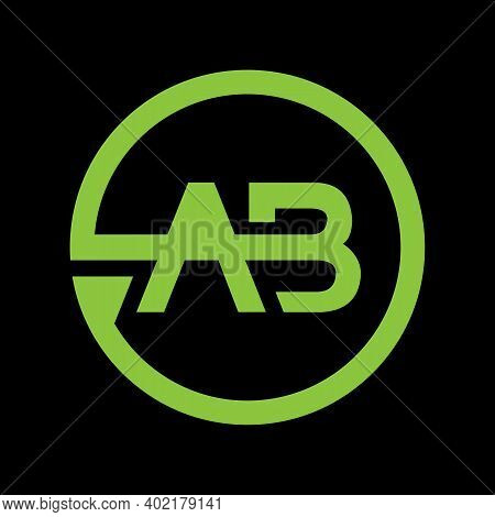 Letters A B, A&b Joint Logo Icon With Business Card Vector Template.t