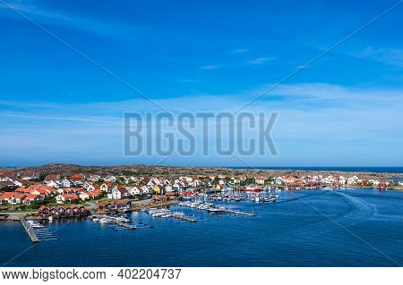 View To The City Smoegen In Sweden.