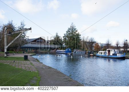 Views Of The River Kennet At Newbury, Berkshire In The Uk, Taken 19th November 2020