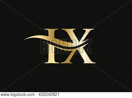 Initial Letter Ix Linked Logo For Business And Company Identity. Modern Letter Ix Logo Vector Templa