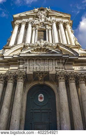 View At Church Saints Vincent And Anastasius At Trevi In Rome, Italy