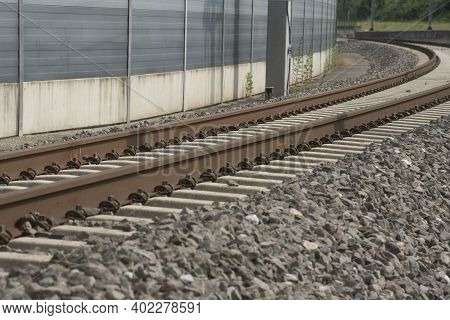 Railroad Line For Rail Bound And Train Traffic