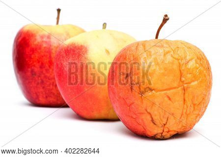 A Picture Of Three Ordinary Apples, Without Modifications..as You Know From The Shop. The Picture Sh