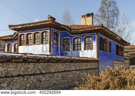 Typical Street And Old Houses In Koprivshtitsa, Bulgaria