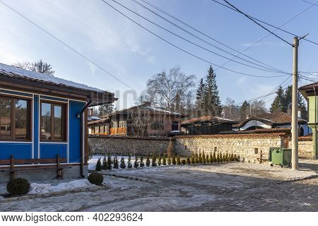 Typical Street And Old Houses In Koprivshtitsa, Bulgaria