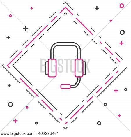 Line Online Psychological Counseling Distance Icon Isolated On White Background. Psychotherapy, Psyc